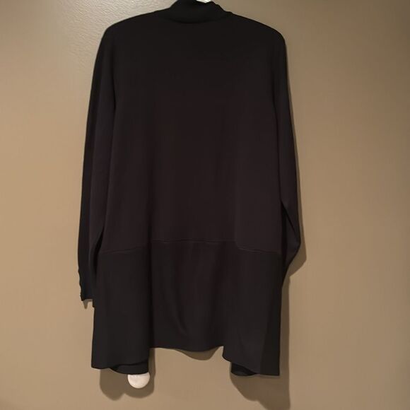 Magaschoni Black Cardigan Open Front Size XL Sweater - Picture 6 of 9